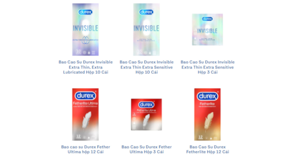 Bao cao su Durex