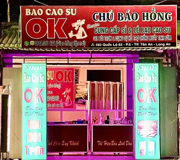 Tóm tắt địa chỉ cửa hàng bao cao su Tân An (Long'an)